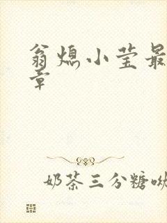 翁熄小莹最新节章