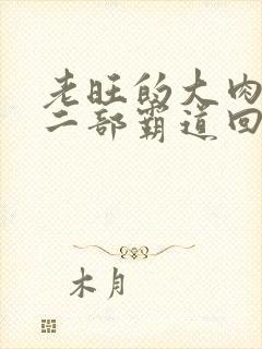 老旺的大肉蟒第二部霸道回归小说封面