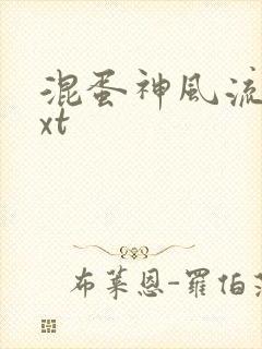 混蛋神风流史txt