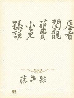 孙小萌闫辰的小说免费观看