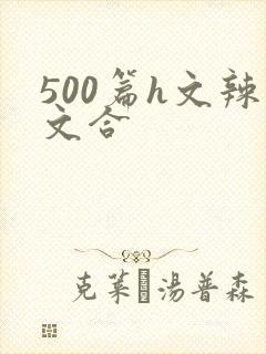 500篇h文辣文合
