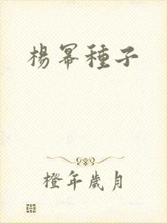 杨幂种子封面