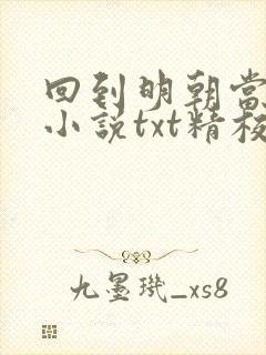 回到明朝当王爷小说txt精校版