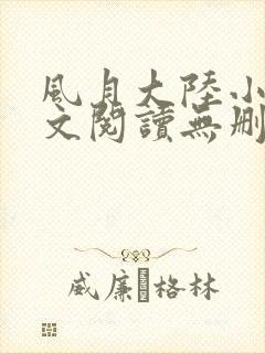 风月大陆小说全文阅读无删减