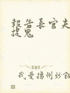 报告长官夫人在捉鬼