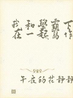 我和学霸下面连在一起写作业小说