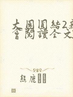 大团圆结2亲情会阅读全文封面