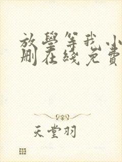 放学等我小说无删在线免费阅读