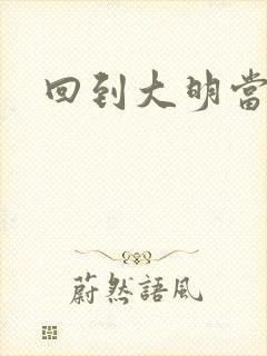 回到大明当才子