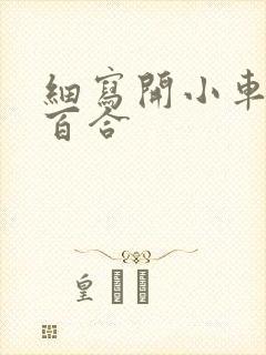 细写开小车车的百合