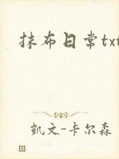 抹布日常txt