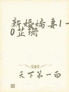 新婚娇妻1一40芷珊封面