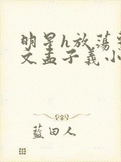 明星h放荡系h文孟子义小说