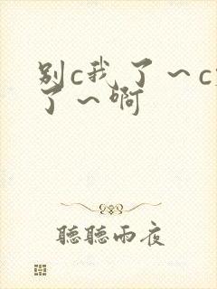 别c我了～c烂了～啊