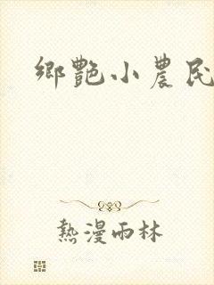 乡艳小农民封面