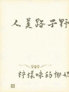 人美路子野封面