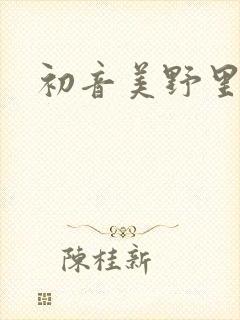 初音美野里封面