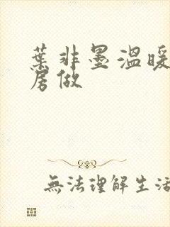 叶非墨温暖在厨房做