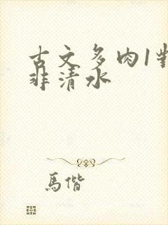 古文多肉1对n非清水