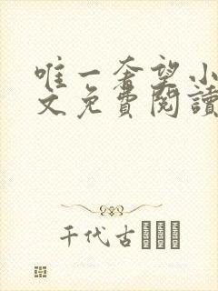 唯一奢望小说全文免费阅读封面