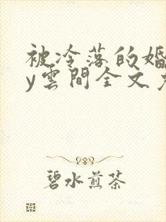 被冷落的婚姻by云间全文免费笔趣阁封面