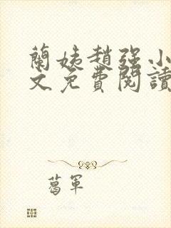 兰姨赵强小说全文免费阅读