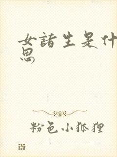 女诸生是什么意思
