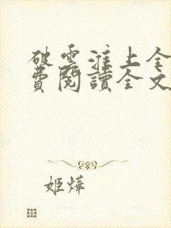 破云淮上全集免费阅读全文封面