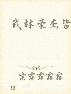 武林豪杰皆我奴