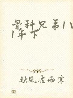 骨科兄弟1 V1年下封面