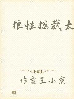 狼性总裁太凶猛