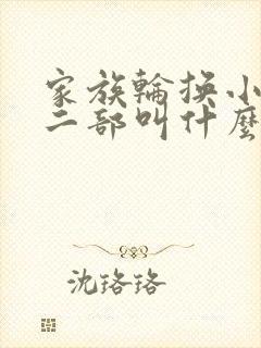 家族轮换小说第二部叫什么名字