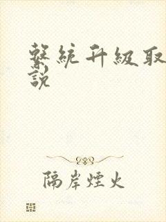 系统升级取液小说