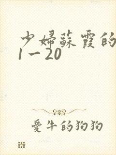 少妇苏霞的沉沦1一20