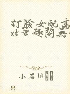 打脸女配高攀txt笔趣阁无弹窗