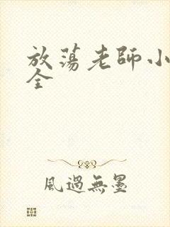 放荡老师小说大全封面