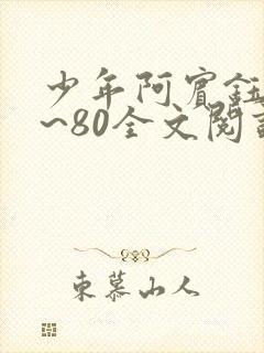 少年阿宾钰慧1~80全文阅读目录