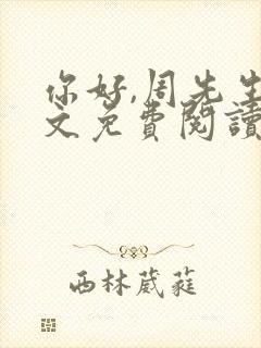 你好,周先生全文免费阅读小说封面