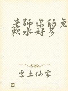 老师你的兔子好软水好多