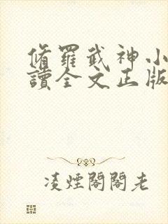 修罗武神小说阅读全文正版