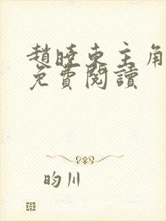 赵晓东主角小说免费阅读