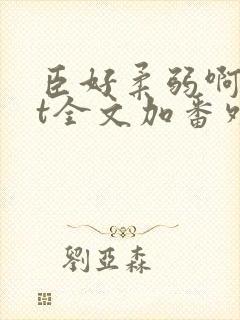 臣好柔弱啊txt全文加番外