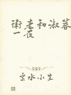 卫老和淑蓉销魂一夜