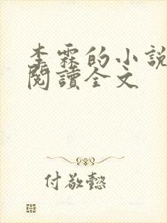 李霖的小说免费阅读全文