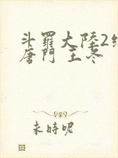 斗罗大陆2绝世唐门 王冬