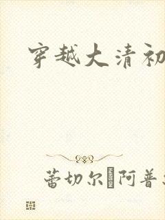 穿越大清初年封面