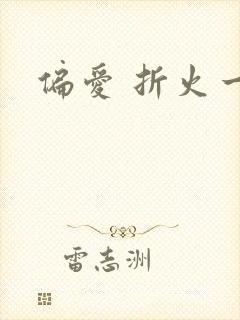偏爱 折火一夏封面