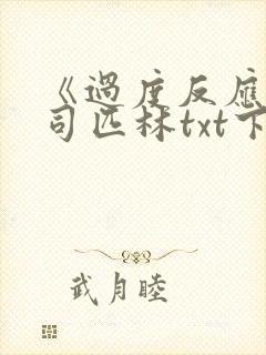 《过度反应》阿司匹林txt下载封面