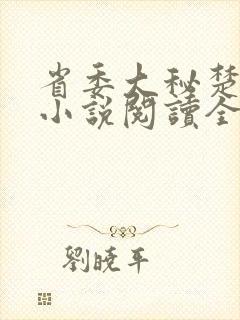 省委大秘楚东恒小说阅读全文