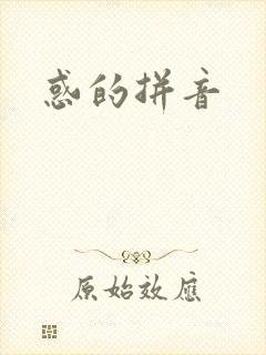 惑的拼音封面